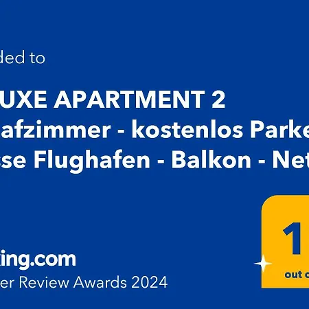 Deluxe 2 Schlafzimmer - Aufzug - Kostenlos Parken - Balkon - Messe Flughafen