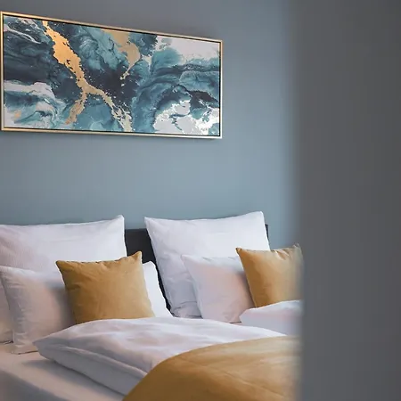 アパート Deluxe Business Apartment 90Qm 2 Sz Und Buero Tiefgarage 3 Min Flughafen *